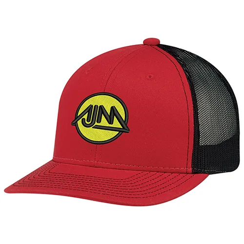 AJM 8E019M 6-Panel Pro-Round Mesh-Back Cap