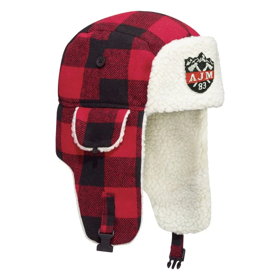AJM 1V010 Winter Bomber Hat with Earflaps (Lumberjack)