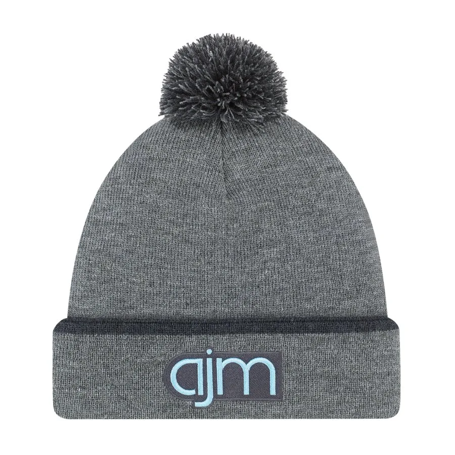 AJM 9B063M Cuff Toque (Pom Pom 8cm)