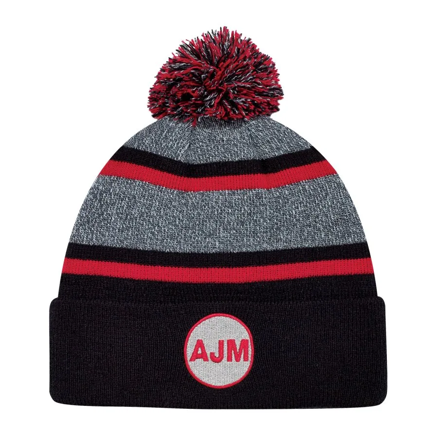 AJM 9M069M Cuff Toque (Pom Pom 8cm)