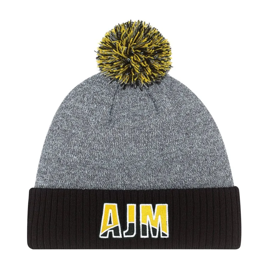 AJM 9P184M Cuff Toque (Pom Pom 8cm)