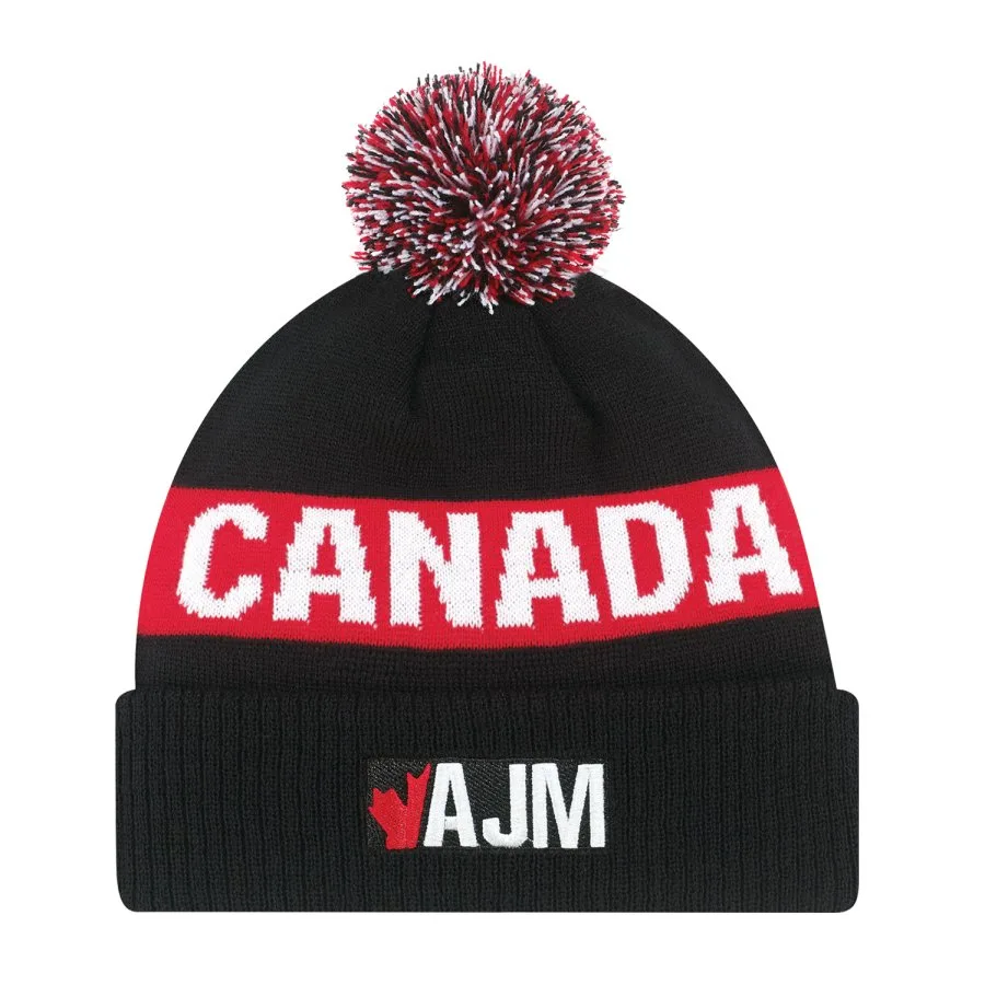 AJM 9R215M Cuff Toque (Canada, Pom Pom 8cm)