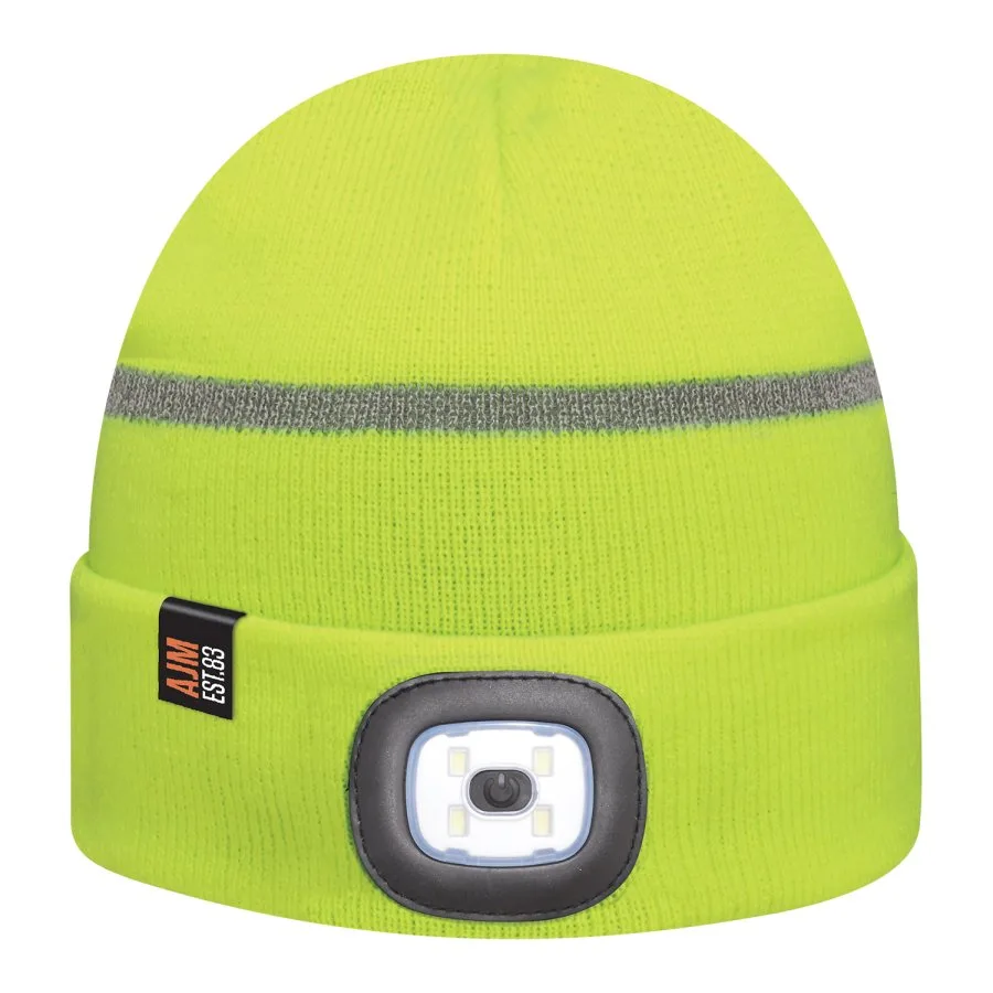 AJM 9X190M Cuff Toque with LED Light (Reflective, Safety)