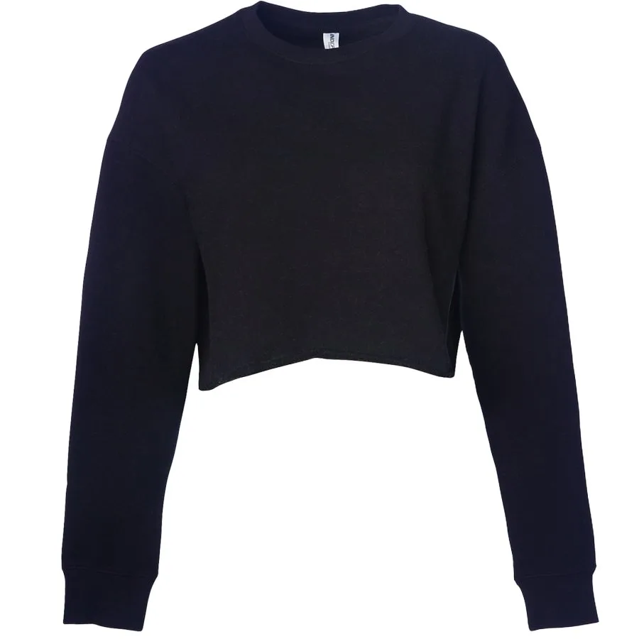 Independent Trading Co. AFX24CRPC Women's Lightweight Crop Crew Neck
