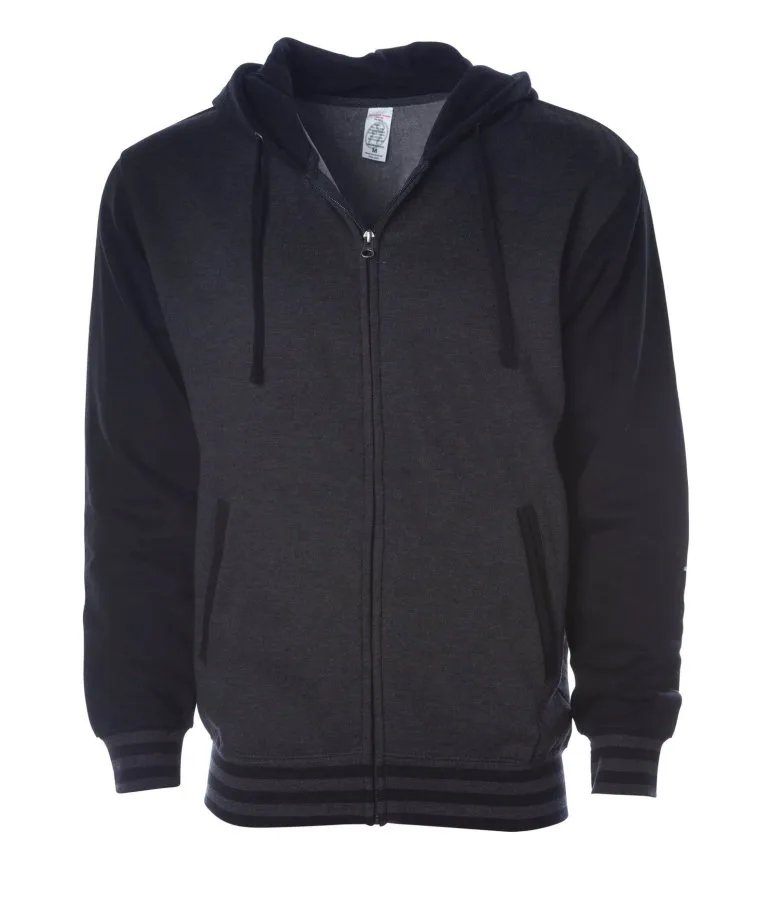 Independent Trading Co. IND45UVZ Unisex Heavyweight Varsity Zip Hood