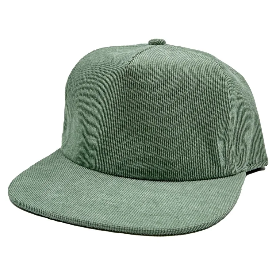 Nissi Caps GNV-10195P 5 panels Flat Bill Corduroy Cap