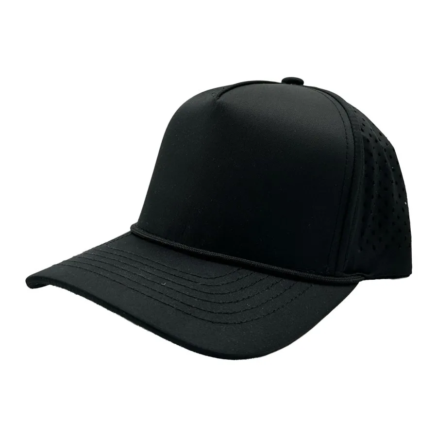 Nissi Caps GNV-DT724P 5 Panels Droplets Mesh Cap With Rope