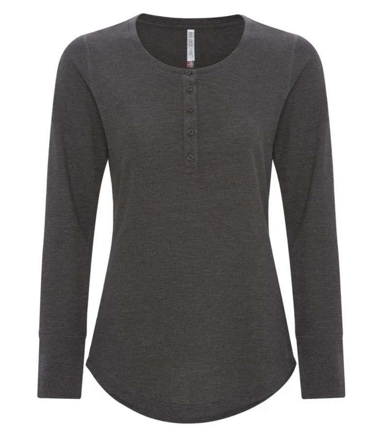 ATC ATC8064L Vintage Thermal Long Sleeve Ladies' Henley