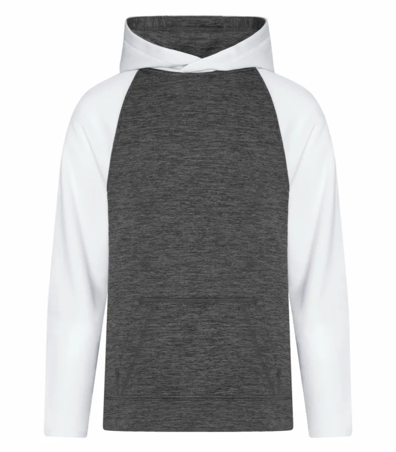 ATC Y2047 Dynamic Heather Fleece Two Tone Youth Hoodie