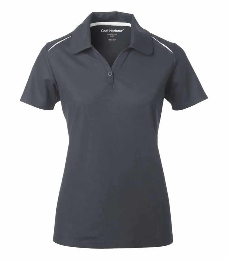 Coal Harbour L4002 Snag Resistant Contrast Inset Ladies' Polo