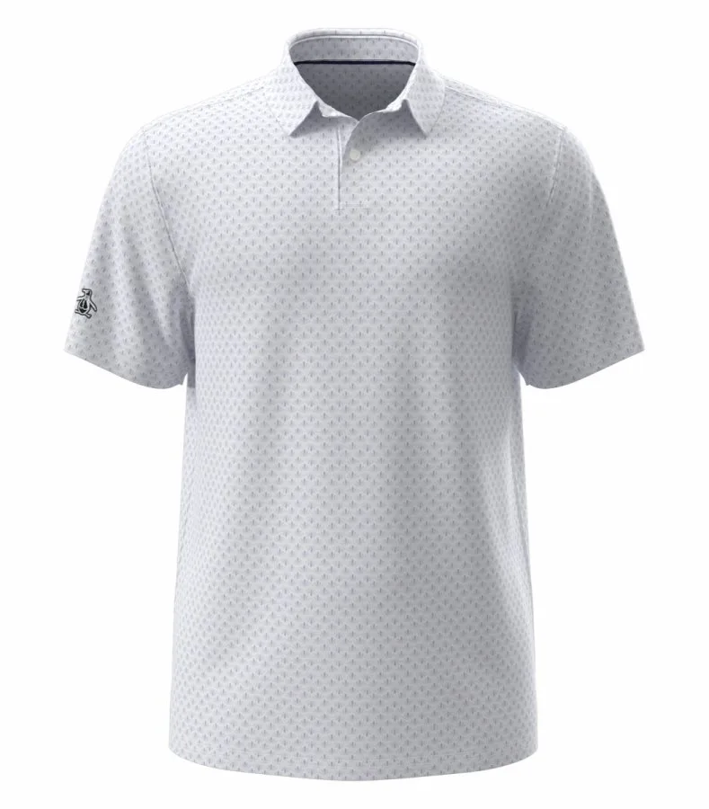 Original Penguin OGM105 Retro Geo Print Polo
