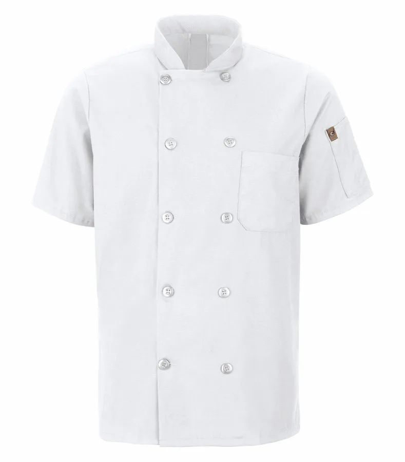 Red Kap 046X Short Sleeve Chef Coat with Oilblok + Mimix