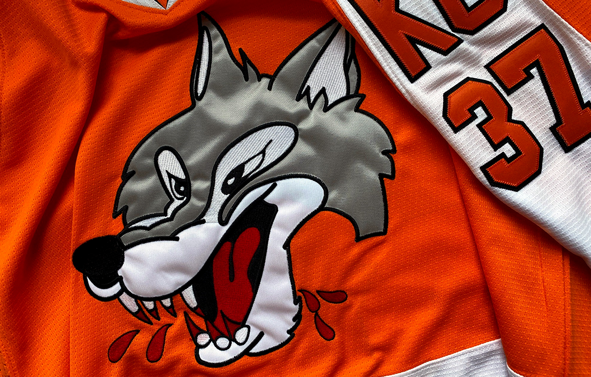 custom hockey jersey tackle twill Kode Garment Canada