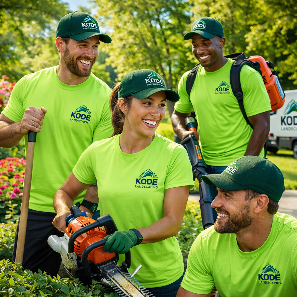 landscaping custom hoodies t-shirts jackets embroidery DTF ontario newmarket canada kode garment